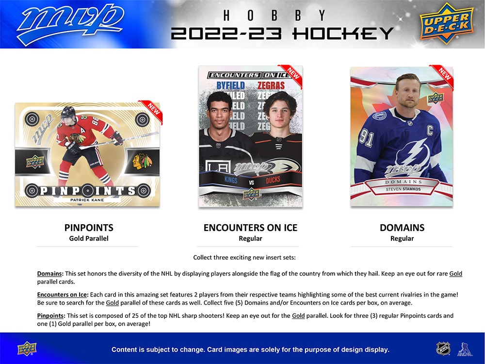 2022-23 UPPER DECK MVP HOCKEY HOBBY BOX