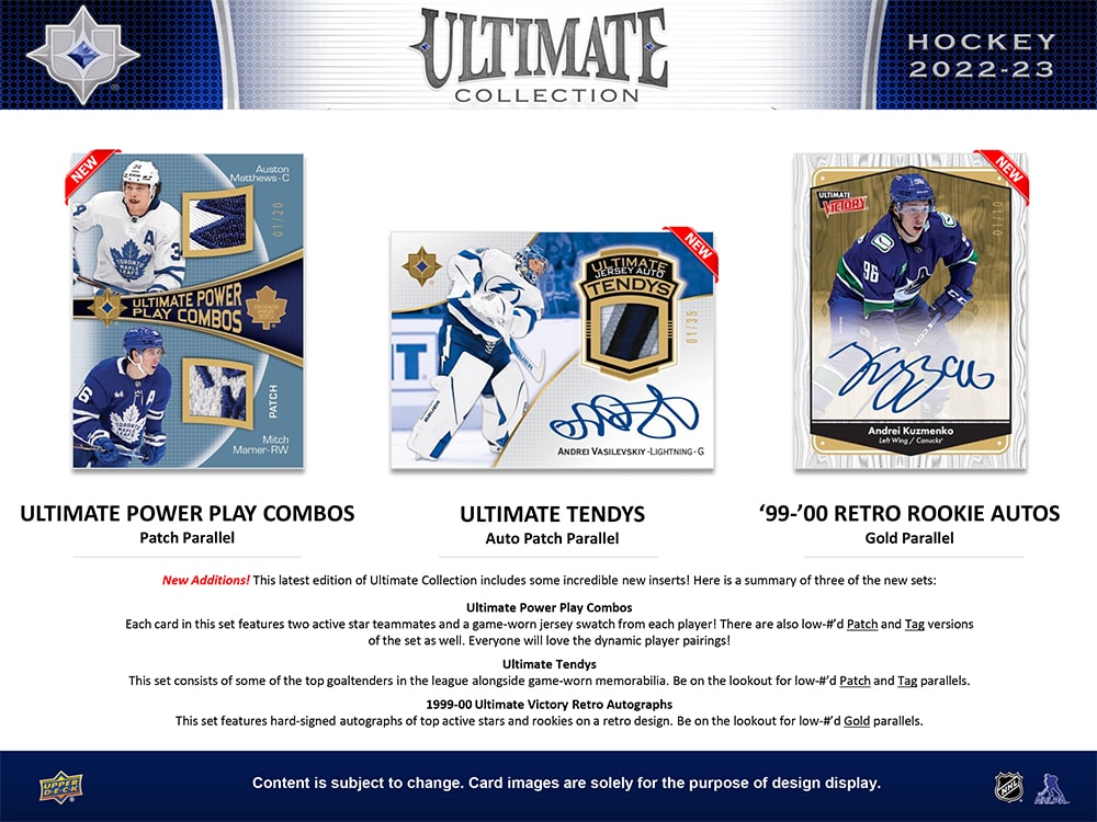 2022-23 UPPER DECK ULTIMATE COLLECTION HOCKEY HOBBY BOX