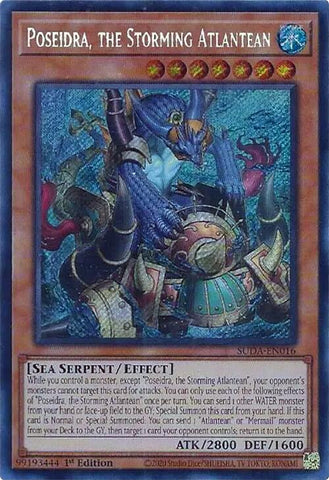 Poseidra, the Storming Atlantean [SUDA-EN016] Secret Rare