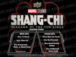 2022 UPPER DECK MARVEL STUDIOS SHANG-CHI HOBBY BOX