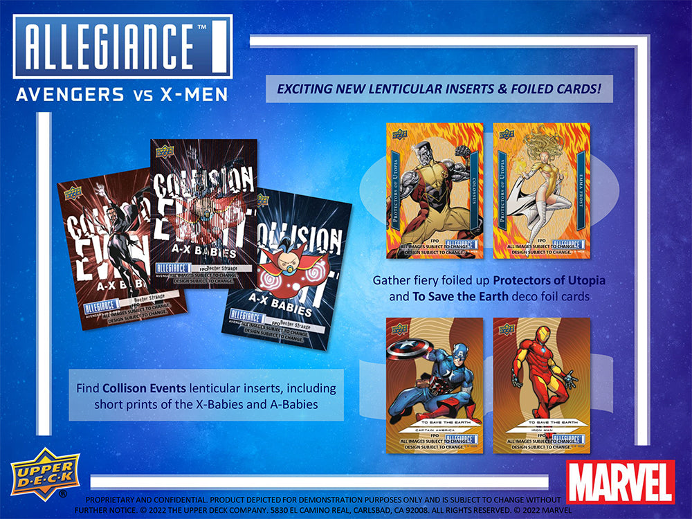 2023 UPPER DECK ALLEGIANCE AVENGERS VS X-MEN HOBBY BOX