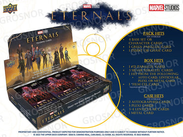 2022 UPPER DECK MARVEL STUDIOS ETERNALS HOBBY BOX