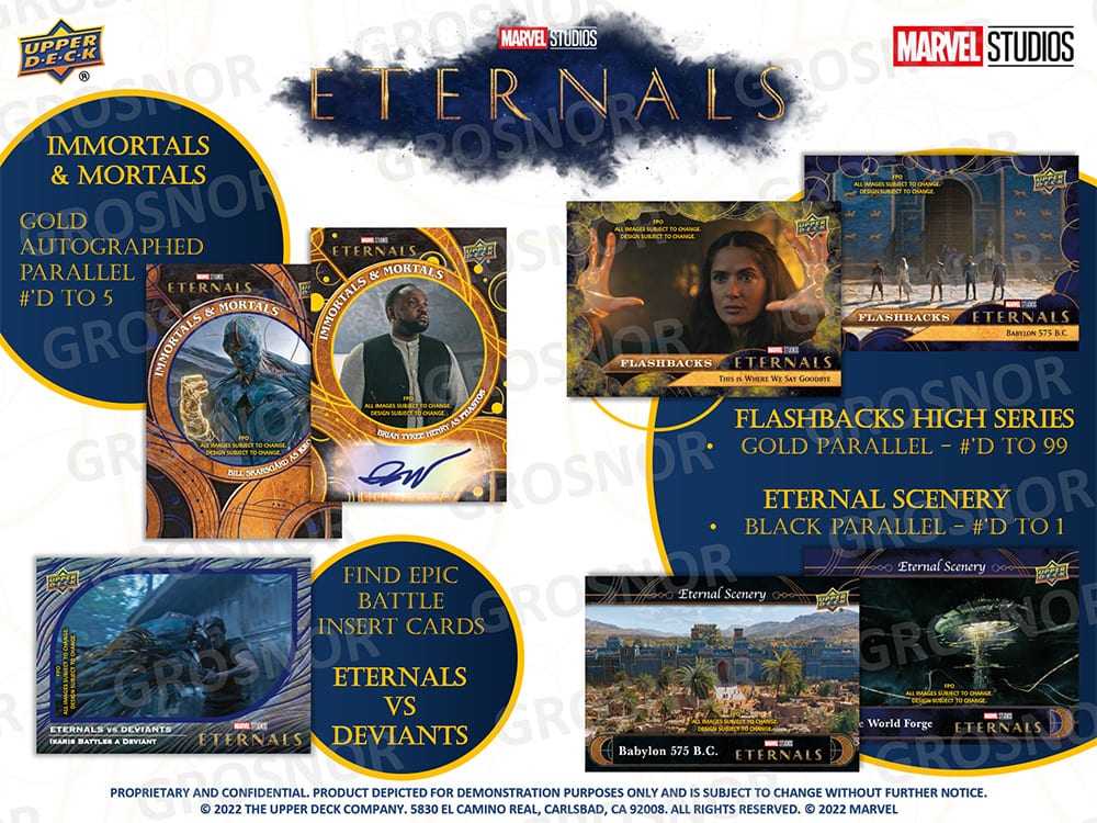 2022 UPPER DECK MARVEL STUDIOS ETERNALS HOBBY BOX