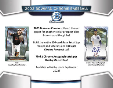 2023 Bowman Chrome Baseball Hobby Box