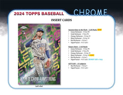 2024 TOPPS CHROME BASEBALL HOBBY BOX