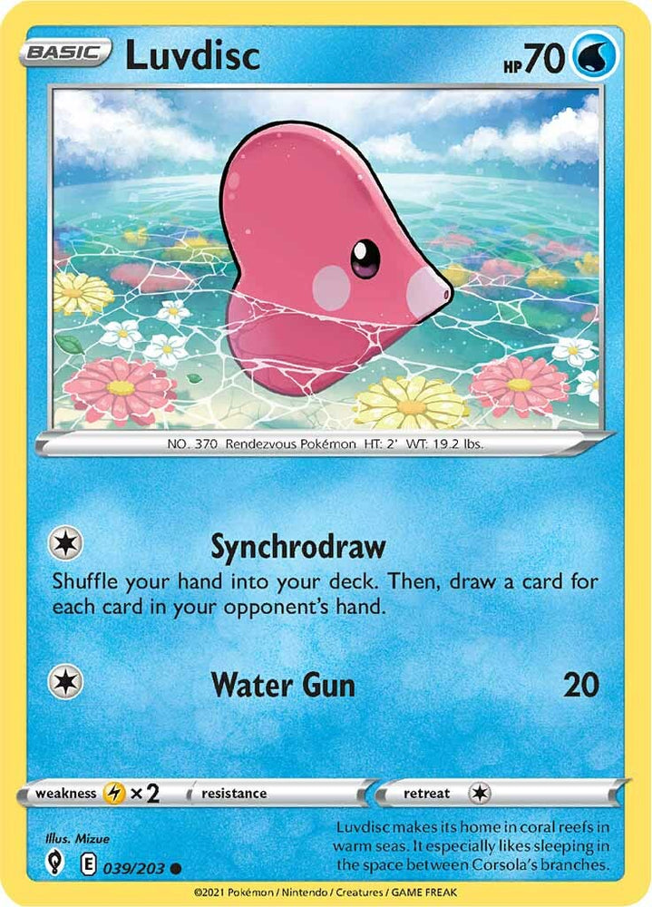 Luvdisc (039/203) [Sword & Shield: Evolving Skies]