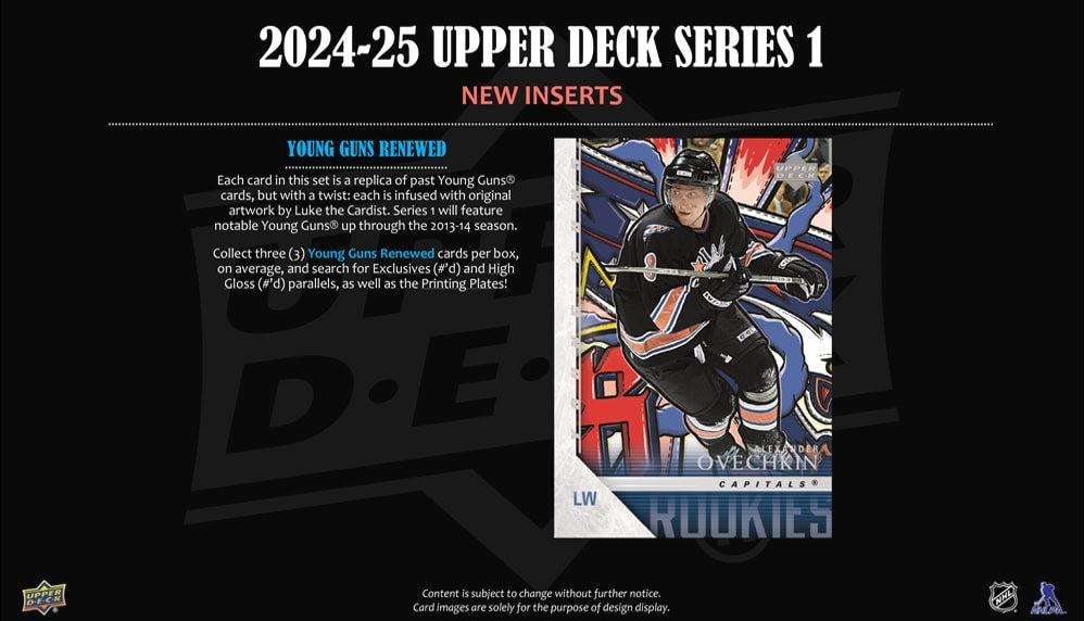 2024-25 Upper Deck Series 1 Hobby Box  (Available Instore)