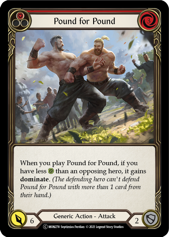 Pound for Pound (Red) [U-MON278-RF] (Monarch Unlimited)  Unlimited Rainbow Foil