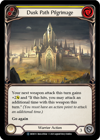 Dusk Path Pilgrimage (Yellow) [U-MON111-RF] (Monarch Unlimited)  Unlimited Rainbow Foil