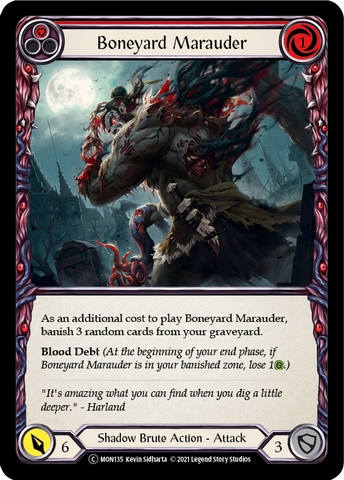 Boneyard Marauder (Red) [U-MON135] (Monarch Unlimited)  Unlimited Normal