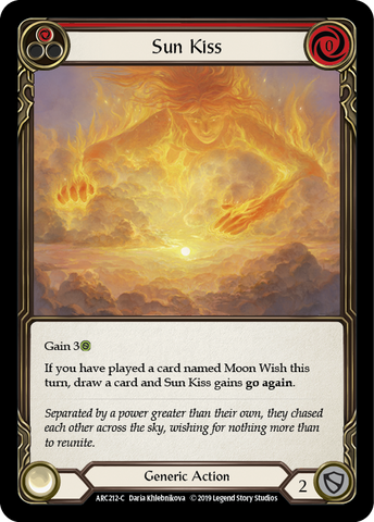 Sun Kiss (Red) [ARC212-C] (Arcane Rising)  1st Edition Rainbow Foil