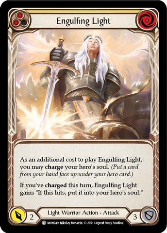 Engulfing Light (Yellow) [MON049-RF] (Monarch)  1st Edition Rainbow Foil