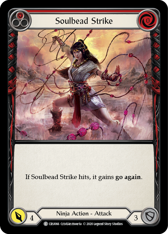 Soulbead Strike (Red) [CRU066] (Crucible of War)  1st Edition Rainbow Foil