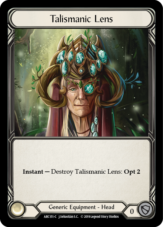 Talismanic Lens [ARC151-C] (Arcane Rising)  1st Edition Cold Foil