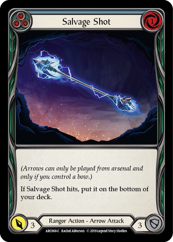 Salvage Shot (Blue) [ARC068-C] (Arcane Rising)  1st Edition Rainbow Foil