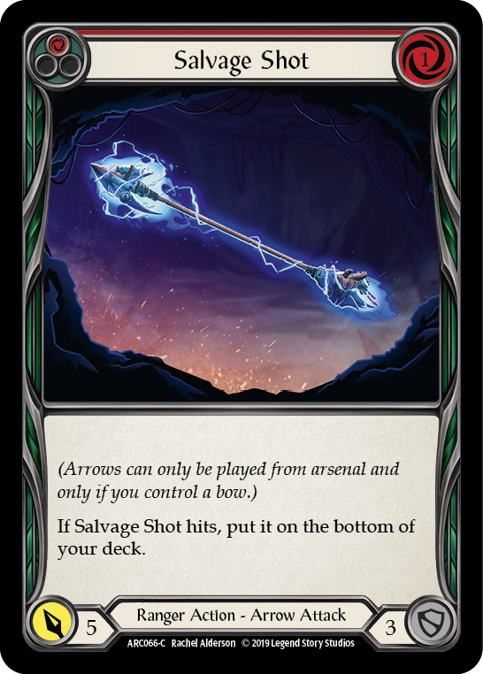 Salvage Shot (Red) [ARC066-C] (Arcane Rising)  1st Edition Rainbow Foil