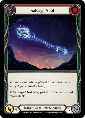 Salvage Shot (Red) [ARC066-C] (Arcane Rising)  1st Edition Rainbow Foil