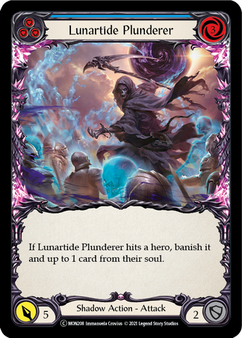 Lunartide Plunderer (Blue) [U-MON208-RF] (Monarch Unlimited)  Unlimited Rainbow Foil